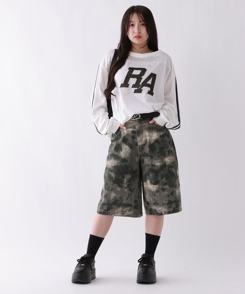 repipi armario（レピピ アルマリオ）の「【2WAYウエスト】デニムハーフパンツ（デニムパンツ・キッズ・ブルー/ブラック/カモフラージュ・SMALL/MEDIUM/LARGE）」の10枚目の写真