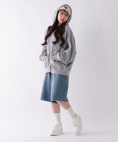 repipi armario（レピピ アルマリオ）の「【2WAYウエスト】デニムハーフパンツ（デニムパンツ・キッズ・ブルー/ブラック/カモフラージュ・SMALL/MEDIUM/LARGE）」の13枚目の写真