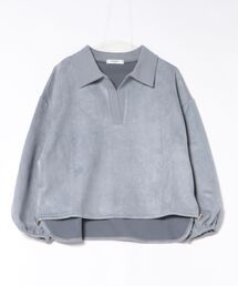 ★SWITCH by ARCH★衿付き Bondding Suede Pullover