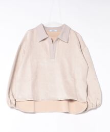 ★SWITCH by ARCH★衿付き Bondding Suede Pullover