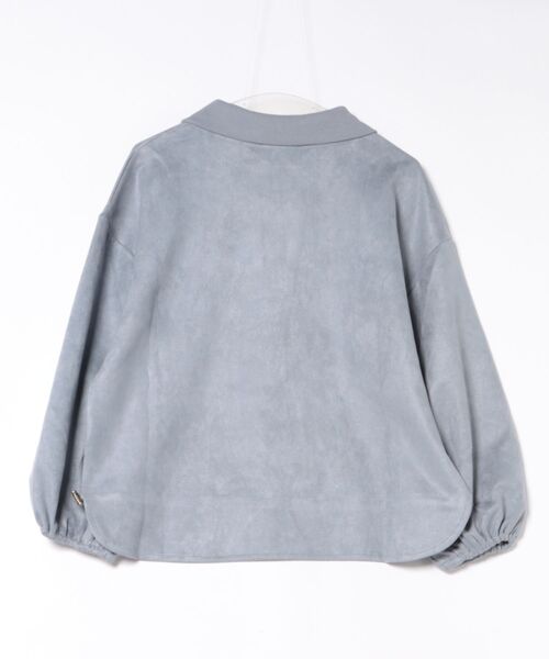SWITCH BY ARCH(スイッチバイアーチ)の「★SWITCH by ARCH★衿付き Bondding Suede Pullover(その他トップス・レディース・アイボリー/チャコールグレー/ブルー・FREE)」の4枚目の写真