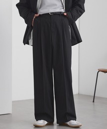 MONO-MART（モノマート）の「ライトTR ワイドストレート 2タック スラックス   UVカット&アンチピリング&イージーケア【セットアップ対応】（スラックス）」