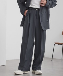 MONO-MART（モノマート）の「ライトTR ワイドストレート 2タック スラックス   UVカット&アンチピリング&イージーケア【セットアップ対応】（スラックス）」