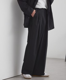 MONO-MART（モノマート）の「ライトTR ワイドストレート 2タック スラックス   UVカット&アンチピリング&イージーケア【セットアップ対応】（スラックス）」