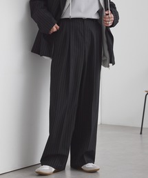 MONO-MART（モノマート）の「ライトTR ワイドストレート 2タック スラックス   UVカット&アンチピリング&イージーケア【セットアップ対応】（スラックス）」