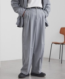 MONO-MART（モノマート）の「ライトTR ワイドストレート 2タック スラックス   UVカット&アンチピリング&イージーケア【セットアップ対応】（スラックス）」