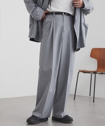 MONO-MART（モノマート）の「ライトTR ワイドストレート 2タック スラックス   UVカット&アンチピリング&イージーケア【セットアップ対応】（スラックス）」