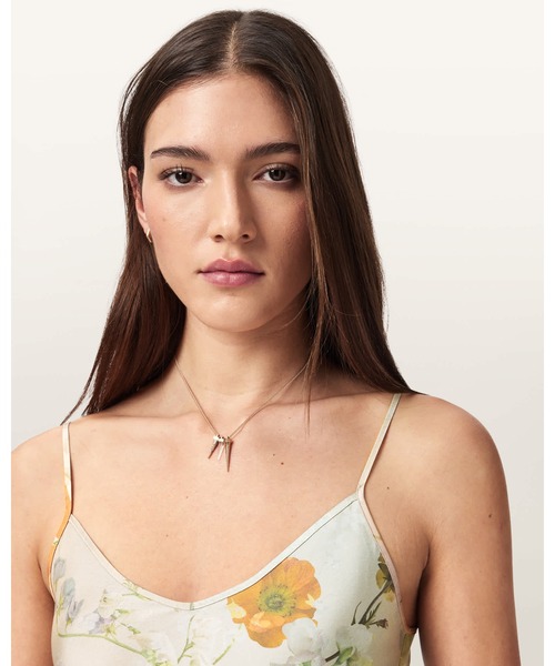 ALLSAINTS(オールセインツ)の「BRYONY FLORAL SLIP DRESS | BRYONY フローラル スリップ ドレス・ワンピース(ワンピース・レディース・ピンク系その他・8/10/12/6/4)」の2枚目の写真