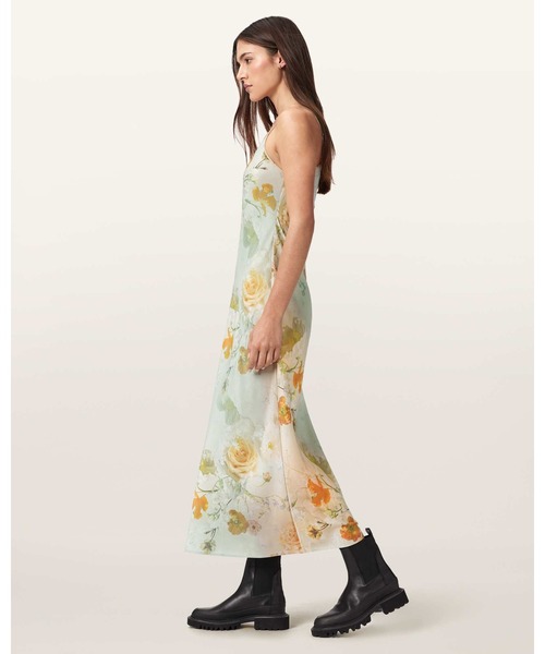 ALLSAINTS(オールセインツ)の「BRYONY FLORAL SLIP DRESS | BRYONY フローラル スリップ ドレス・ワンピース(ワンピース・レディース・ピンク系その他・8/10/12/6/4)」の3枚目の写真