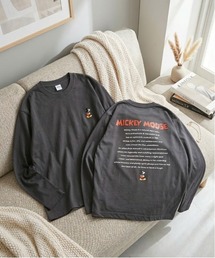 【DISNEY/ディズニー】ミッキーマウスプリントロングスリーブTシャツ(QUICK DRY)/ユニセックス
