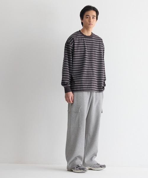 coca（coca）（コカ）の「ユニセックス  スウェットワイドカーゴパンツ（スウェットパンツ・メンズ・グレー/ブラック・XL/L/M）」の12枚目の写真