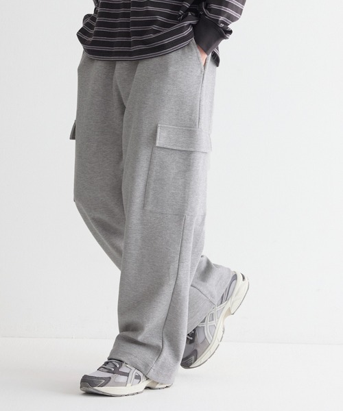 coca（coca）（コカ）の「ユニセックス  スウェットワイドカーゴパンツ（スウェットパンツ・メンズ・グレー/ブラック・XL/L/M）」の13枚目の写真