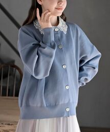 rps | ゴールドボタンクルーネックスポンジニットカーディガン(カーディガン/ボレロ)