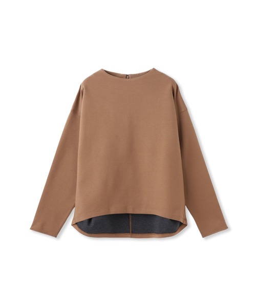 LAUTREAMONT(ロートレアモン)の「ソフトストレッチダンボールカットソー(Tシャツ/カットソー・レディース・ベージュ/イエロー/ネイビー/ライトグレー/キャメル・9号)」の16枚目の写真