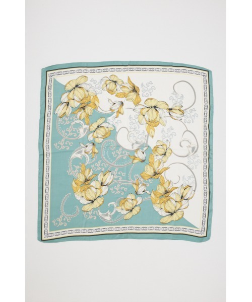 RODEO CROWNS WIDE BOWL（ロデオクラウンズワイドボウル）の「クラシカルビッグスカーフ（バンダナ/スカーフ・レディース・オレンジ系その他/ブルー系その他3/グリーン系その他/ホワイト系その他・FREE）」の5枚目の写真