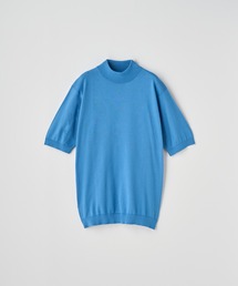 JOHN SMEDLEY（ジョンスメドレー）の「モックネック半袖コットンニットＴシャツ（ニット/セーター）」