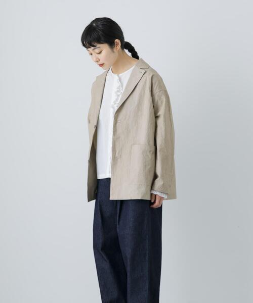 かぐれ（カグレ）の「『ユニセックス』コットンテーラードジャケット（その他アウター・レディース・ベージュ/ブラック/チャコールグレー・1/2）」の17枚目の写真