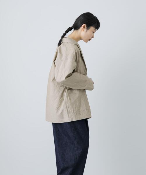 かぐれ（カグレ）の「『ユニセックス』コットンテーラードジャケット（その他アウター・レディース・ベージュ/ブラック/チャコールグレー・1/2）」の18枚目の写真