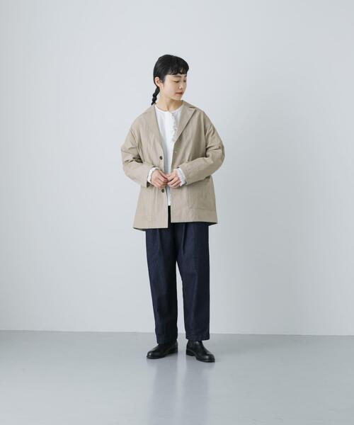 かぐれ（カグレ）の「『ユニセックス』コットンテーラードジャケット（その他アウター・レディース・ベージュ/ブラック/チャコールグレー・1/2）」の19枚目の写真