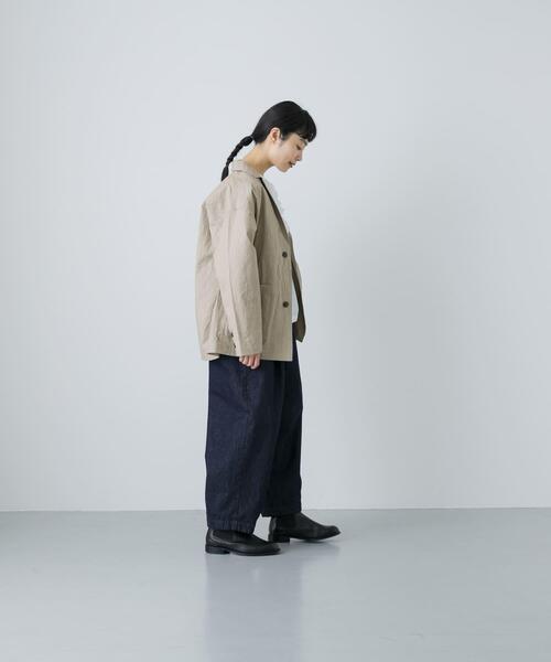 かぐれ(カグレ)の「『ユニセックス』コットンテーラードジャケット(その他アウター・レディース・ベージュ/ブラック/チャコールグレー・1/2)」の14枚目の写真
