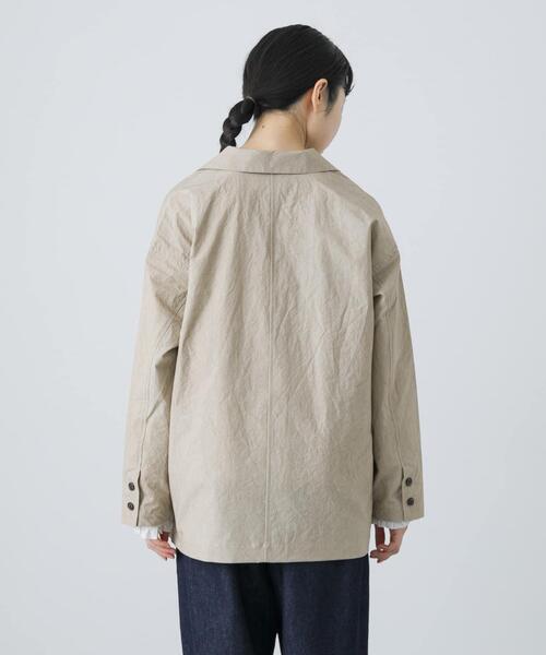 かぐれ(カグレ)の「『ユニセックス』コットンテーラードジャケット(その他アウター・レディース・ベージュ/ブラック/チャコールグレー・1/2)」の6枚目の写真