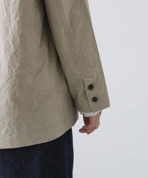 かぐれ(カグレ)の「『ユニセックス』コットンテーラードジャケット(その他アウター・レディース・ベージュ/ブラック/チャコールグレー・1/2)」の10枚目の写真