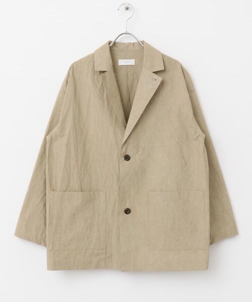 かぐれ(カグレ)の「『ユニセックス』コットンテーラードジャケット(その他アウター・レディース・ベージュ/ブラック/チャコールグレー・1/2)」の11枚目の写真