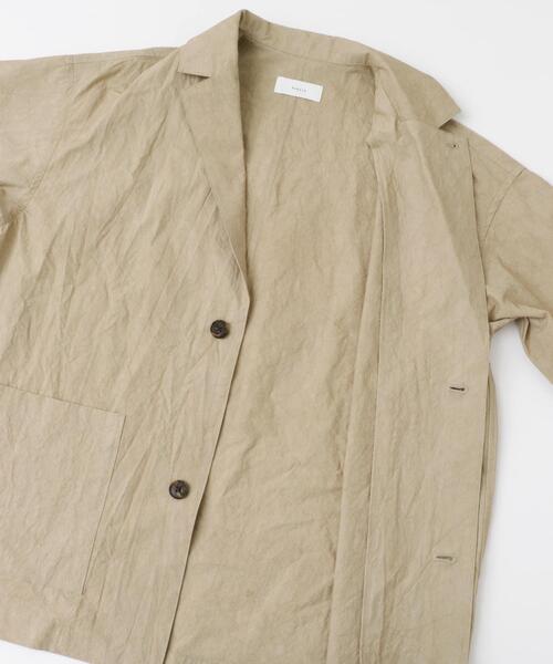 かぐれ(カグレ)の「『ユニセックス』コットンテーラードジャケット(その他アウター・レディース・ベージュ/ブラック/チャコールグレー・1/2)」の13枚目の写真