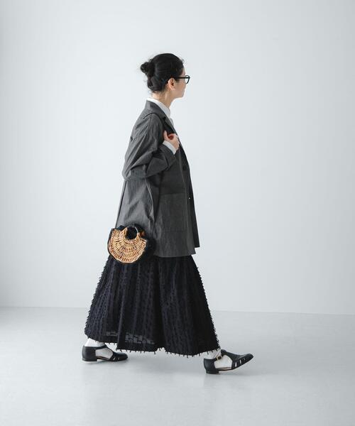 かぐれ(カグレ)の「『ユニセックス』コットンテーラードジャケット(その他アウター・レディース・ベージュ/ブラック/チャコールグレー・1/2)」の21枚目の写真