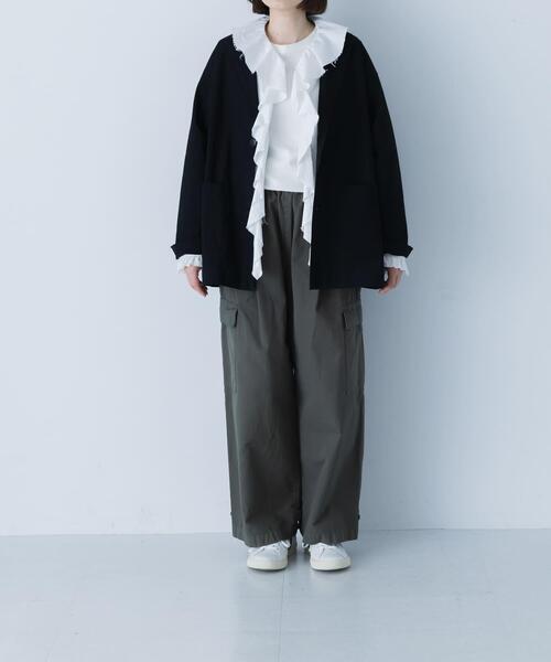 かぐれ（カグレ）の「『ユニセックス』コットンテーラードジャケット（その他アウター・レディース・ベージュ/ブラック/チャコールグレー・1/2）」の5枚目の写真