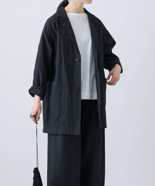 かぐれ（カグレ）の「『ユニセックス』コットンテーラードジャケット（その他アウター・レディース・ベージュ/ブラック/チャコールグレー・1/2）」の7枚目の写真