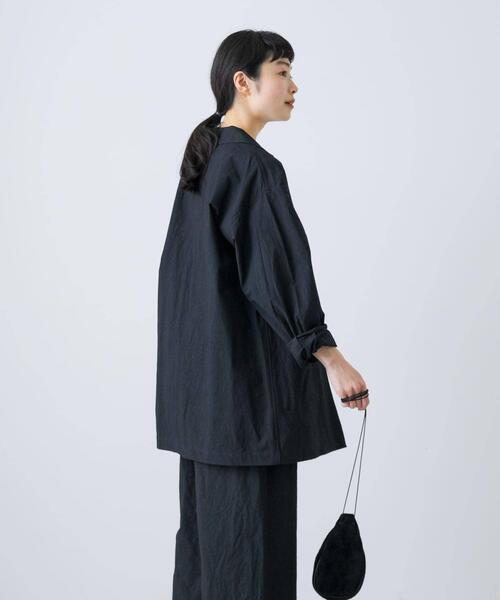 かぐれ（カグレ）の「『ユニセックス』コットンテーラードジャケット（その他アウター・レディース・ベージュ/ブラック/チャコールグレー・1/2）」の8枚目の写真