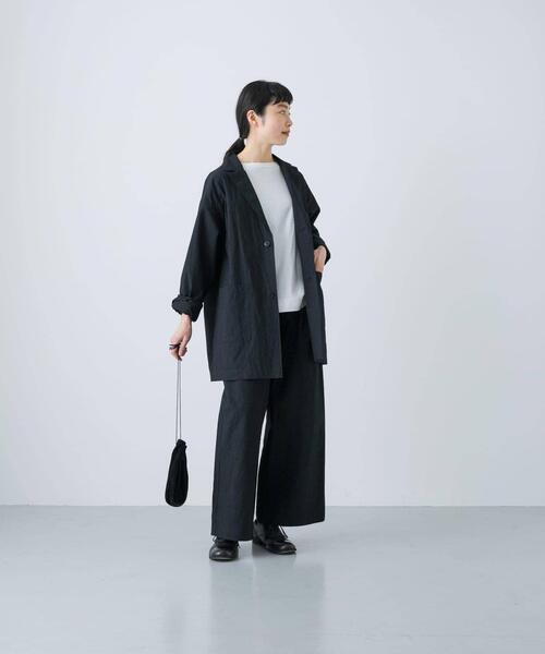 かぐれ（カグレ）の「『ユニセックス』コットンテーラードジャケット（その他アウター・レディース・ベージュ/ブラック/チャコールグレー・1/2）」の9枚目の写真