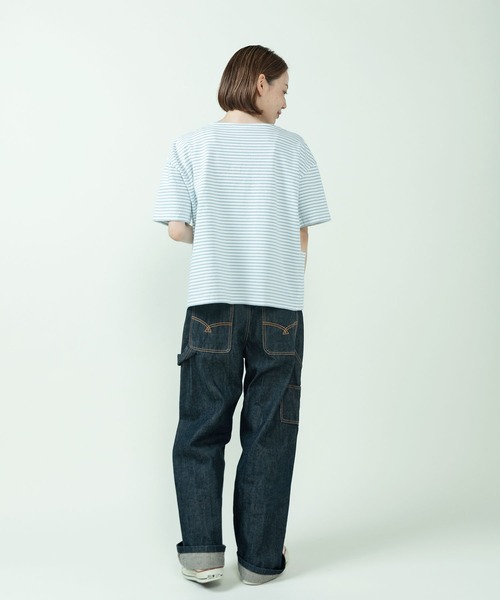 PAR ICI（パーリッシィ）の「デラヴェジャージー 半袖ボートネックボーダーカットソー（Tシャツ/カットソー・レディース・サックスブルー・FREE）」の11枚目の写真