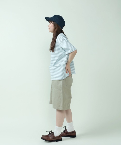 PAR ICI（パーリッシィ）の「デラヴェジャージー 半袖ボートネックボーダーカットソー（Tシャツ/カットソー・レディース・サックスブルー・FREE）」の13枚目の写真