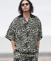 mhs2549-Leopard Switch Open Collar Shirts オープンカラーシャツ(CAM26SS-025)