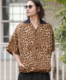 CAMBIO(�J���r�I)��mhs2549-Leopard Switch Open Collar Shirts �I�[�v���J���[�V���c(CAM26SS-025)(�V���c/�u���E�X)