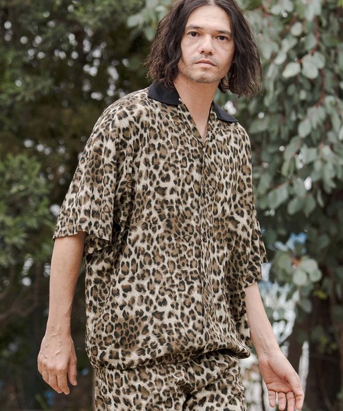 CAMBIO(カンビオ)の「mhs2549-Leopard Switch Open Collar Shirts オープンカラーシャツ(CAM26SS-025)(シャツ/ブラウス・メンズ・グレー系その他/ブラウン系その他/ベージュ系その他・L/M/S)」の4枚目の写真