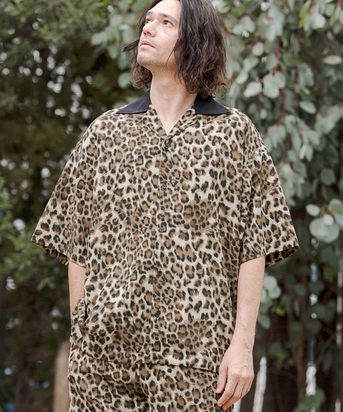 CAMBIO(カンビオ)の「mhs2549-Leopard Switch Open Collar Shirts オープンカラーシャツ(CAM26SS-025)(シャツ/ブラウス・メンズ・グレー系その他/ブラウン系その他/ベージュ系その他・L/M/S)」の5枚目の写真