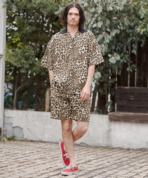 CAMBIO(カンビオ)の「mhs2549-Leopard Switch Open Collar Shirts オープンカラーシャツ(CAM26SS-025)(シャツ/ブラウス・メンズ・グレー系その他/ブラウン系その他/ベージュ系その他・L/M/S)」の7枚目の写真