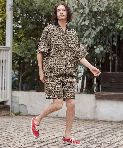 CAMBIO(カンビオ)の「mhs2549-Leopard Switch Open Collar Shirts オープンカラーシャツ(CAM26SS-025)(シャツ/ブラウス・メンズ・グレー系その他/ブラウン系その他/ベージュ系その他・L/M/S)」の8枚目の写真