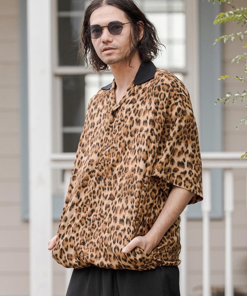 CAMBIO(カンビオ)の「mhs2549-Leopard Switch Open Collar Shirts オープンカラーシャツ(CAM26SS-025)(シャツ/ブラウス・メンズ・グレー系その他/ブラウン系その他/ベージュ系その他・L/M/S)」の9枚目の写真