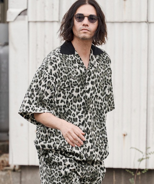 CAMBIO(カンビオ)の「mhs2549-Leopard Switch Open Collar Shirts オープンカラーシャツ(CAM26SS-025)(シャツ/ブラウス・メンズ・グレー系その他/ブラウン系その他/ベージュ系その他・L/M/S)」の14枚目の写真