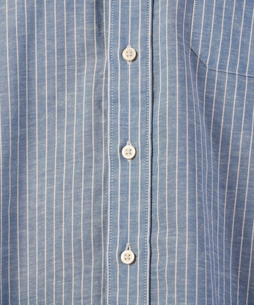 Eddie Bauer(エディーバウアー)の「コットンリネン 長袖 ストライプシャツ(シャツ/ブラウス・メンズ・ブラック/ブルー・XXL/XL/L/M/S)」の13枚目の写真
