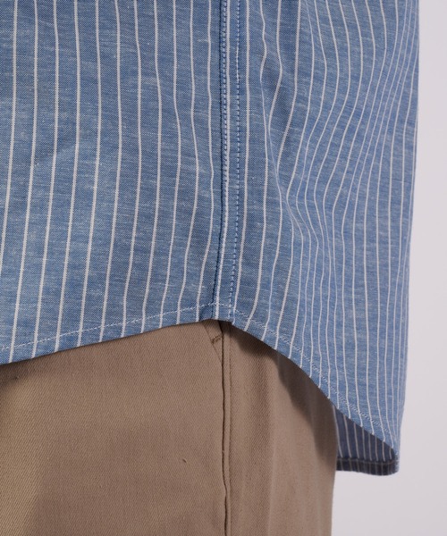 Eddie Bauer(エディーバウアー)の「コットンリネン 長袖 ストライプシャツ(シャツ/ブラウス・メンズ・ブラック/ブルー・XXL/XL/L/M/S)」の16枚目の写真