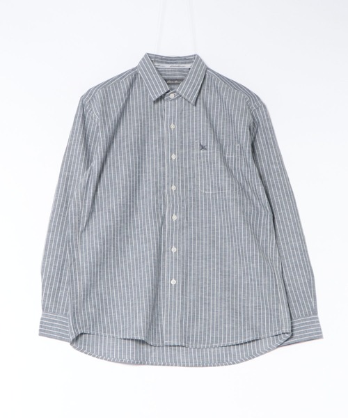 Eddie Bauer(エディーバウアー)の「コットンリネン 長袖 ストライプシャツ(シャツ/ブラウス・メンズ・ブラック/ブルー・XXL/XL/L/M/S)」の17枚目の写真