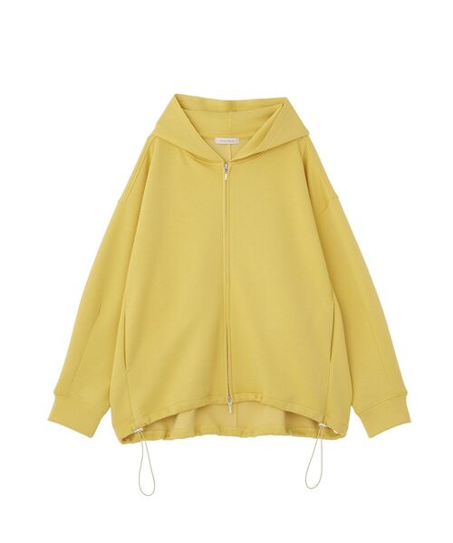 Green　Parks（グリーンパークス）の「ダブルZIP裾ドロストパーカー（パーカー・レディース・ライトベージュ/ブラック/イエロー/杢グレー・FREE）」の17枚目の写真