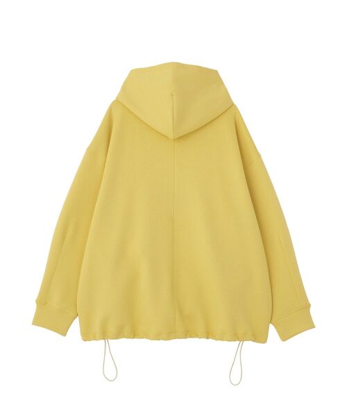 Green　Parks（グリーンパークス）の「ダブルZIP裾ドロストパーカー（パーカー・レディース・ライトベージュ/ブラック/イエロー/杢グレー・FREE）」の16枚目の写真