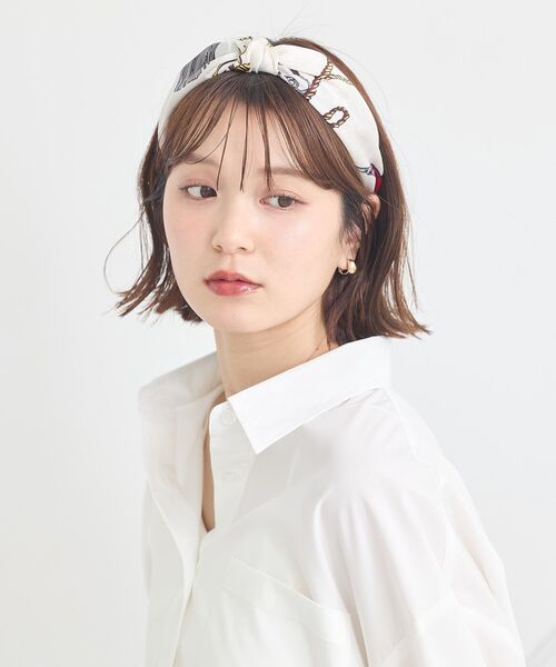 earth music&ecology(アースミュージックアンドエコロジー)の「スカーフ柄カチューシャ(カチューシャ・レディース・ブラック/ブラウン・FREE)」の5枚目の写真