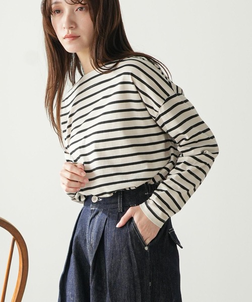 mili an deni(ミリアンデニ)の「ウェストタックデニムパンツ(デニムパンツ・レディース・インディゴブルー・M)」の12枚目の写真